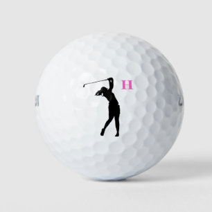Personalizado personalizado rosa Monograma Bolas d
