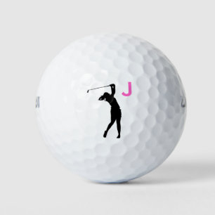 Personalizado personalizado rosa Monograma Bolas d
