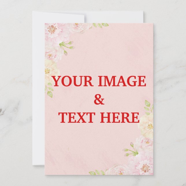 Personalizado personalizado Su propia invitación f (Anverso)