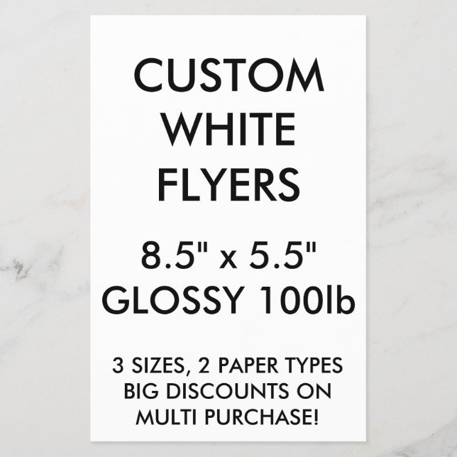 Personalizado Personalizado Volantes Glossy de 8,5 (Frente)