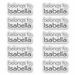 Personalizado "Pertenece A" Pegatinas De Etiquetas