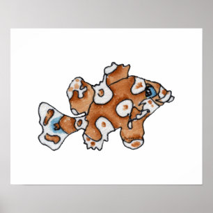 Personalizado Pescado Sweetlips Poster de arte de 