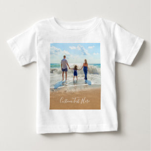Personalizado Photo Text Camiseta bebé - Tu propio
