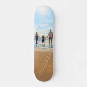 Personalizado Photo Text Skateboard Tu diseño - Fa