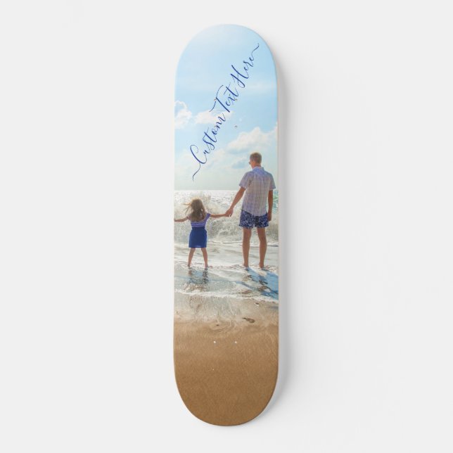 Personalizado Photo Text Skateboard Tu propio dise (Anverso)