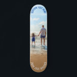 Personalizado Photo Text Skateboard Tu propio dise<br><div class="desc">Patines de fotos y texto personalizado - Única tu propia familia personalizada de diseño / amigos o regalo de skateboard personal - Añadir tu foto y texto / nombre / más - Redimensionar y mover o eliminar y agregar elementos / imágenes con la herramienta Personalización ! Elija fuente / tamaño...</div>