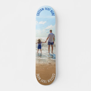 Personalizado Photo Text Skateboard Tu propio dise