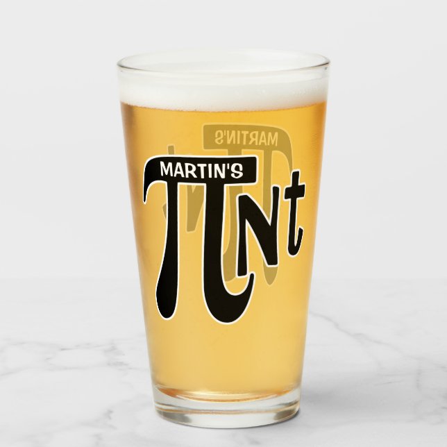 Personalizado Pint Pi (Reverso (lleno))