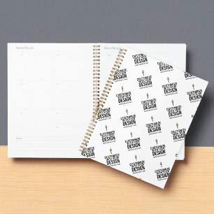 Personalizado Planificador Minimalista de Marca de
