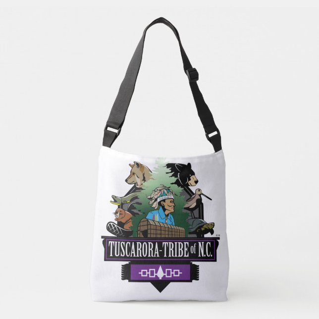 Personalizado por todo la bolsa de asas - tribu NC (Anverso)