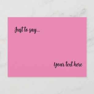 personalizado Postcard sólo para decir tarjeta de 