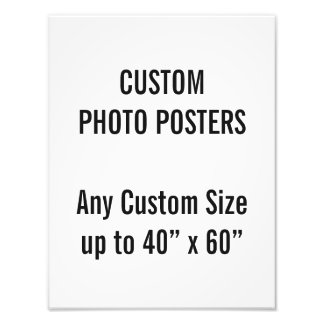 Personalizado Poster de fotos de 10" x 13", hasta 