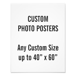 Personalizado Poster de fotos de 11" x 14", hasta 