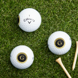 Personalizado Primer Elegante Bolas de Golf Negro 