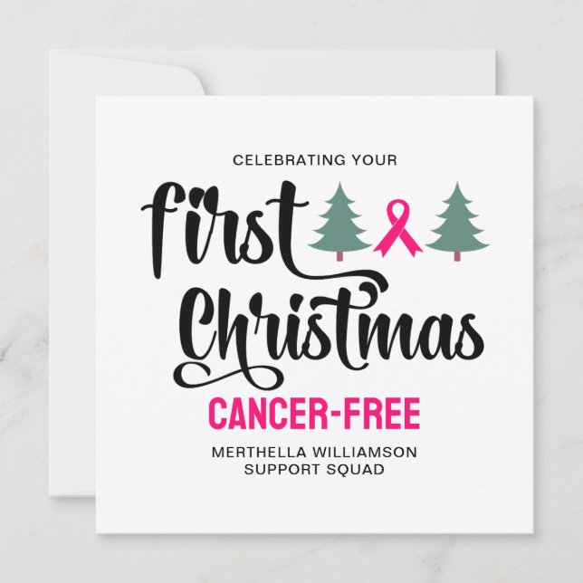 Personalizado PRIMER NAVIDAD sin cáncer de mama (Anverso)