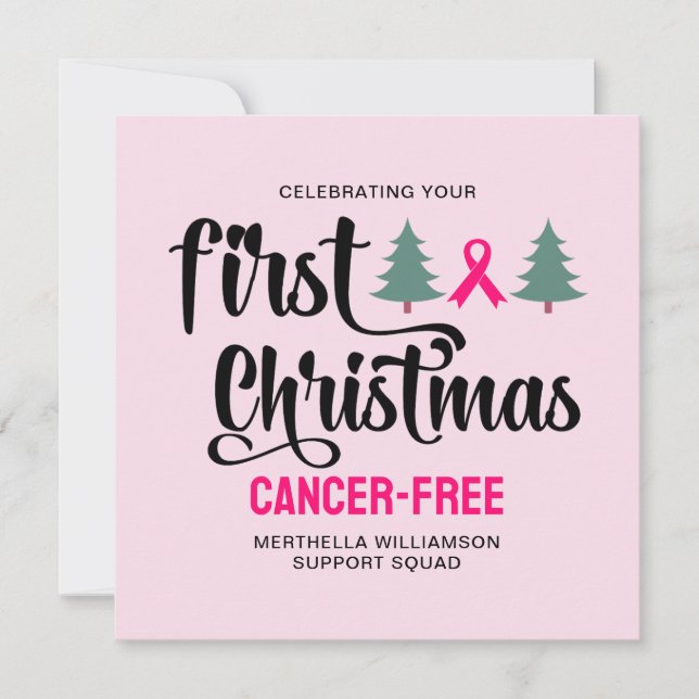 Personalizado PRIMER NAVIDAD sin cáncer de mama (Anverso)