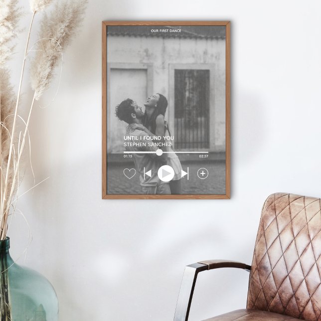 Personalizado Primera Canción de Baile Foto Memora (Capture the magic of your first dance with this framed art print! )