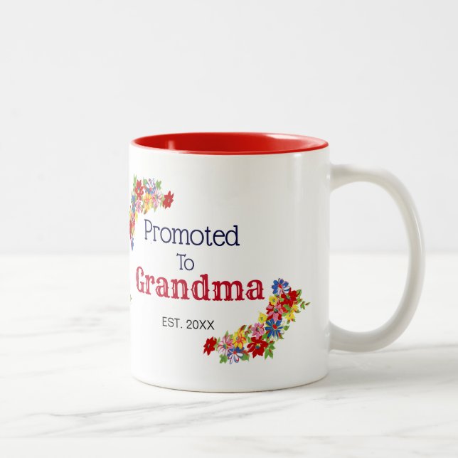 Personalizado promovido a la taza de la abuela (Derecha)