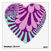 Personalizado Purple Mint Loop Heart Decal