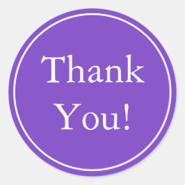 Personalizado Púrpura Gracias Pegatinas Y Etiqueta