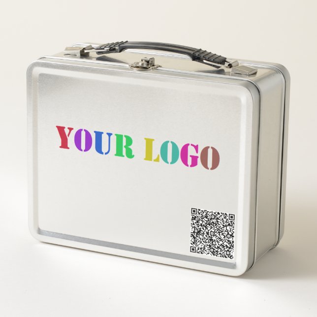 Personalizado QR Code Company Logo Caja de almuerz (Anverso)