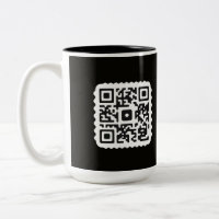 Personalizado QR Código tazas de café para comerci
