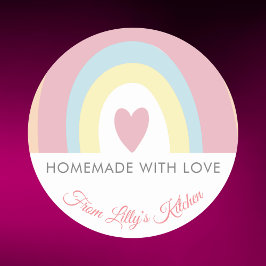 Personalizado Rainbow Backing pegatina de pequeñas