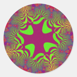 Personalizado Rainbow Berry Cross Pegatinas redond