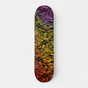 Personalizado Rainbow Money Skateboard
