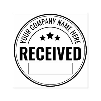 Personalizado Recibido Sello de caucho de autograb