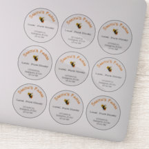 Personalizado redonda transparente Pegatinas de mi