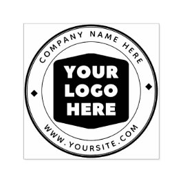 Personalizado redondo Sello de autoenlace del logo