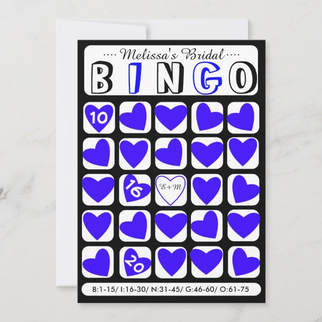 Personalizado rellenarlo con tarjeta de juego azul (Anverso)