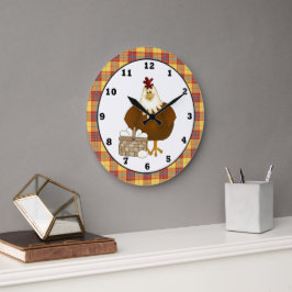 Personalizado Reloj de pared de la cocina de pollo