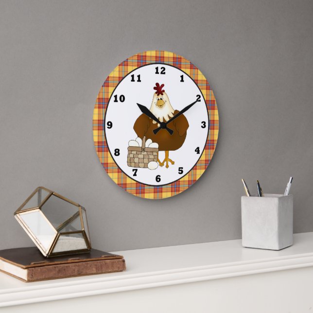 Personalizado Reloj de pared de la cocina de pollo (Oficina)