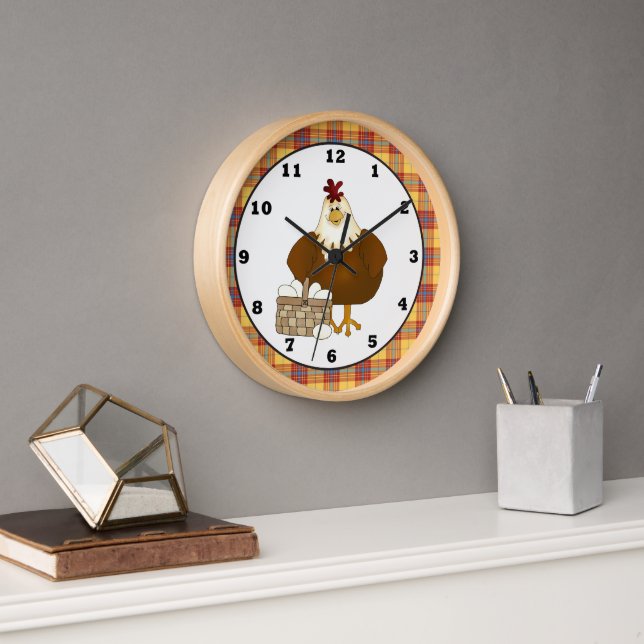 Personalizado Reloj de pared de la cocina de pollo (Oficina)