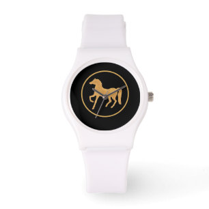 Personalizado reloj de pulsera blanco deportivo: A