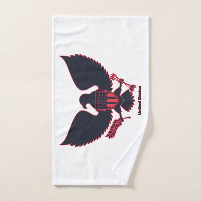 Personalizado Remix de Eagle Grande de los Estados (Toalla de mano)