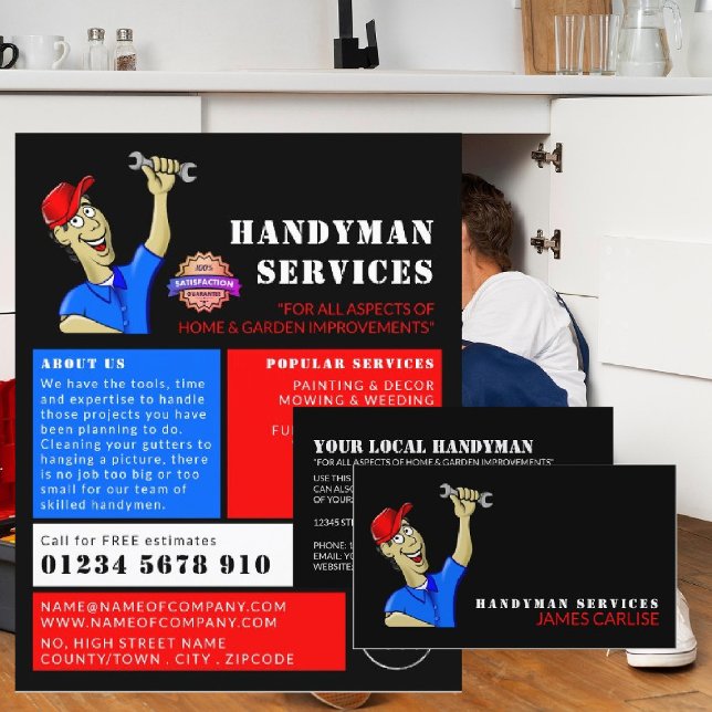 Personalizado Repairman, publicidad Handyman (Subido por el creador)