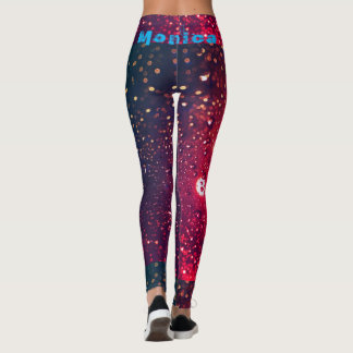 Personalizado Repetiendo Nombre Ejercitar Leggings