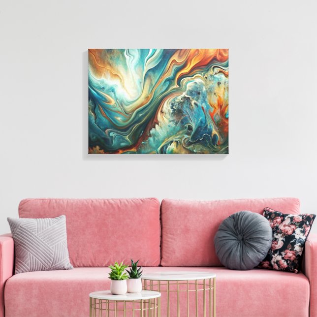 Personalizado Resumen Impresión de lienzo acrílico (Insitu (Sala de estar))