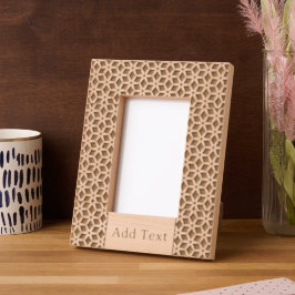 Personalizado Resumen Marco de madera grabado