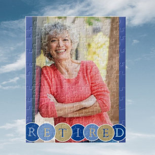 Personalizado Retirement Photo Jigsaw Puzzle