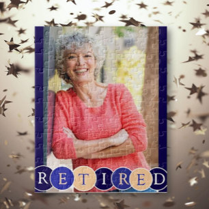 Personalizado Retirement Photo Jigsaw Puzzle