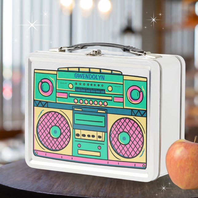 Personalizado Retro Personalizado Boombox (Customize with a name. Available in multiple colors. )
