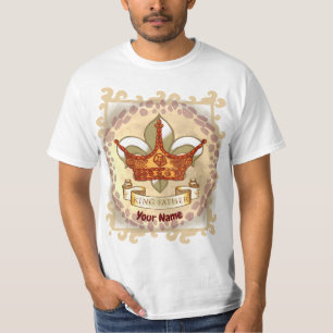 Personalizado Rey Padre Corona camiseta