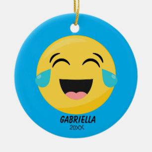 Personalizado riendo hacia fuera el ornamento