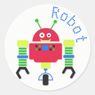 Personalizado Robot Pegatina
