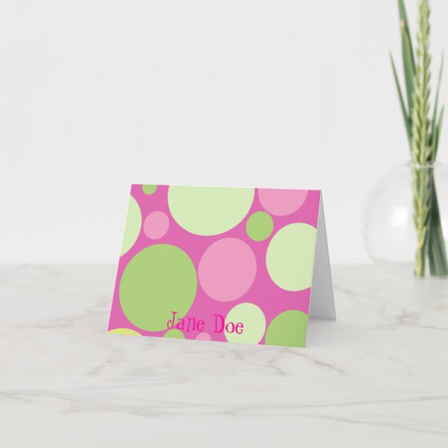 Personalizado - Rosa con puntos (Anverso)