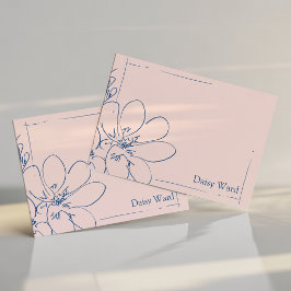 Personalizado Rosa Flor Silvestre Rústica Dibujada